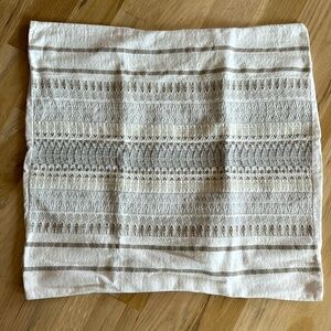 Coyuchi Organic Cotton Pillow Cover, 22x22